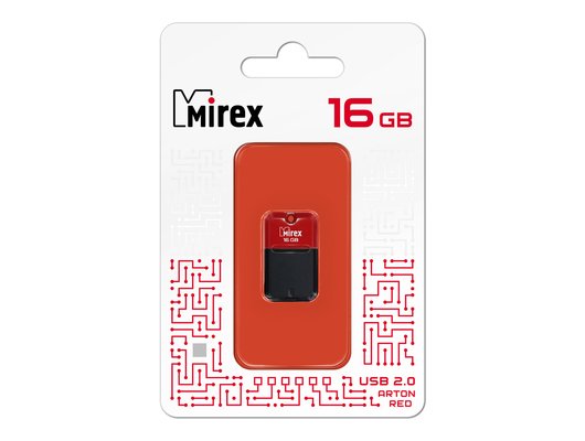 USB Флеш Mirex 16Gb ARTON RED (13600-FMUART16)